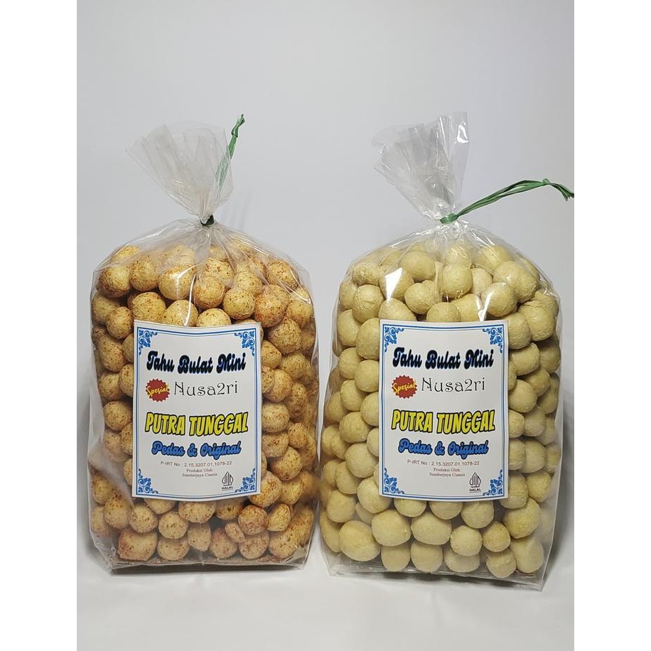 

Rkm Cemilan Tahu Bulat Mini Nusa2Ri Putra Tunggal Kemasan 1/4Kg (250)Gram