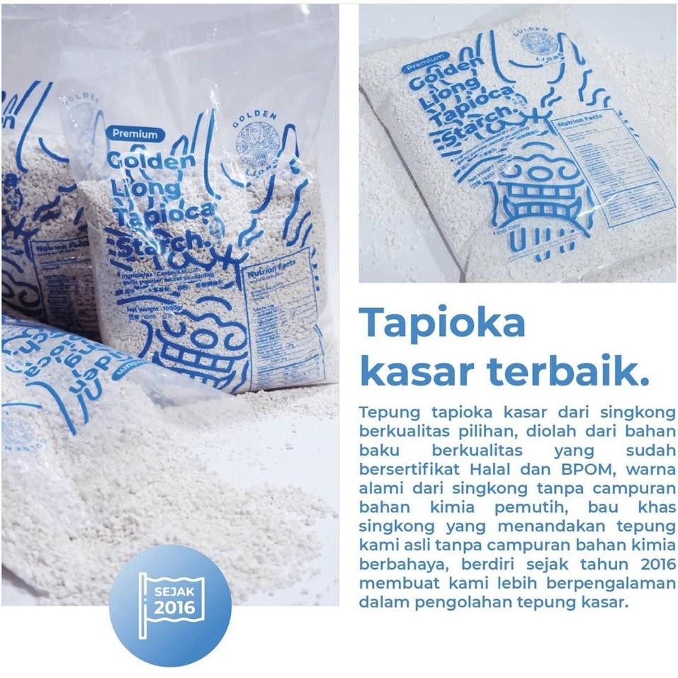 

Rkm Tepung Ayam Shihlin Premium Tapioka Kasar Crispy Grade A+