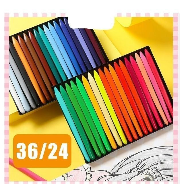 

EMS Crayon Anti Air Anti Kotor Tangan - Pensil Warna, 12 Warna - Stationery