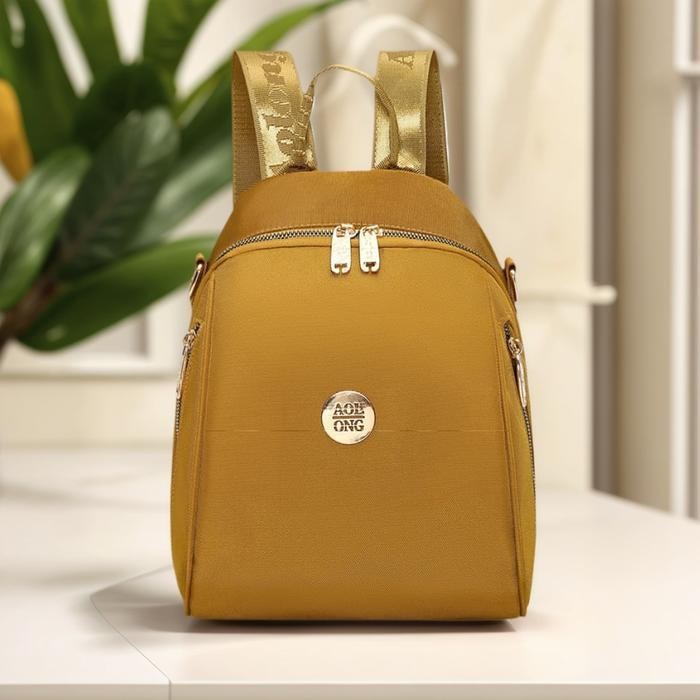 EMS Ransel Kanvas Botol 0206# Tas Ransel Wanita - Backpack Cewek Fashion Ukuran Sedang Terkini Free 