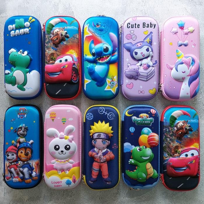 

EMS Kotak Pensil 3D Timbul Tempat Pensil Anak Sekolah TK SD Karakter Motif Dino Astronot Unicron Stationery