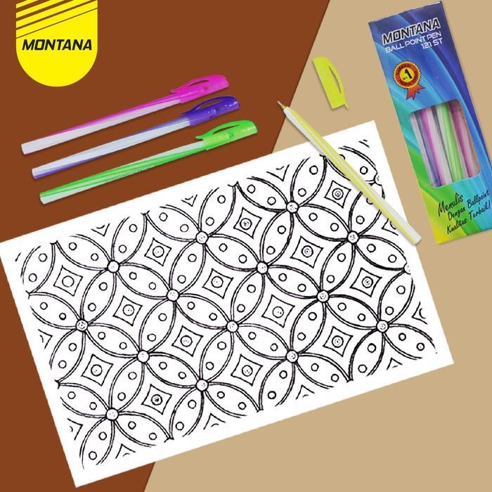 

EMS MONTANA Pulpen Pena 0.7 mm 12 Pcs Needle Tip Alat Tulis 121 ST/Lusin