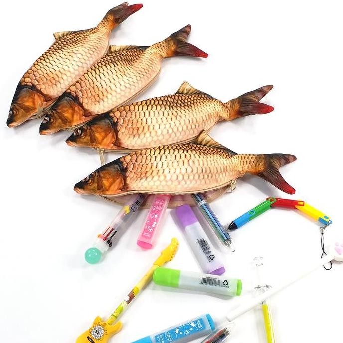 

Tempat Pensil Ikan Mas Karper Unik Back To School Anak Hobby Ikan Hias Stationery New Stok