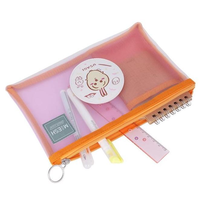 

Sun-Star Miesh Mesh Case B6 Chiikawa Pencil Case Kotak Pensil Storage Pouch Limited Edition New Stok