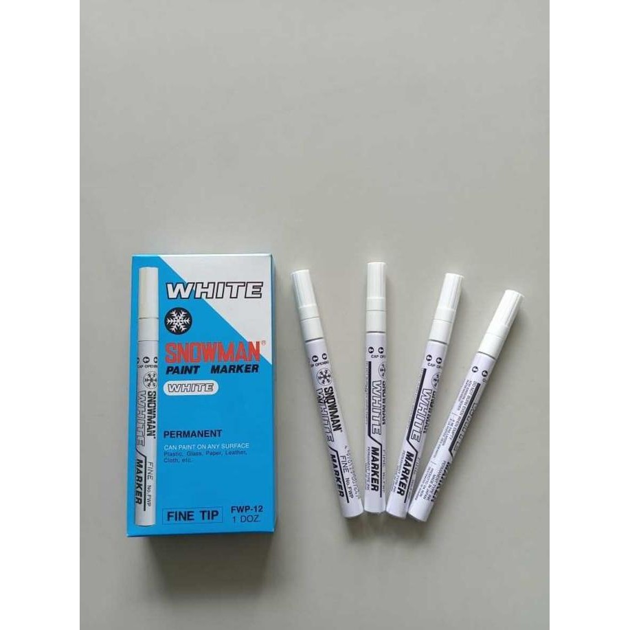 

Snowman Paint Marker Fine Tip / Lsn Gold Putih New Stok