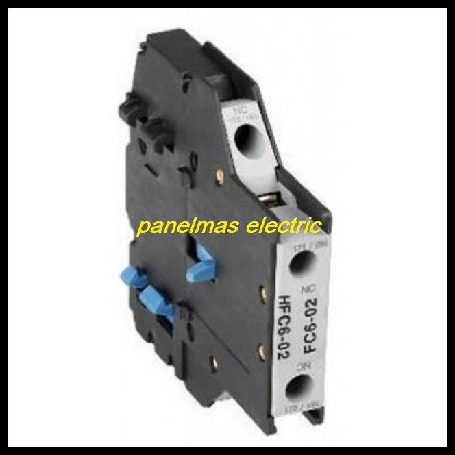 TERBARU AUXILARY KONTAKTOR HIMEL HFC6-02 2NC SIDE MOUNT KONTAKTOR AUX 