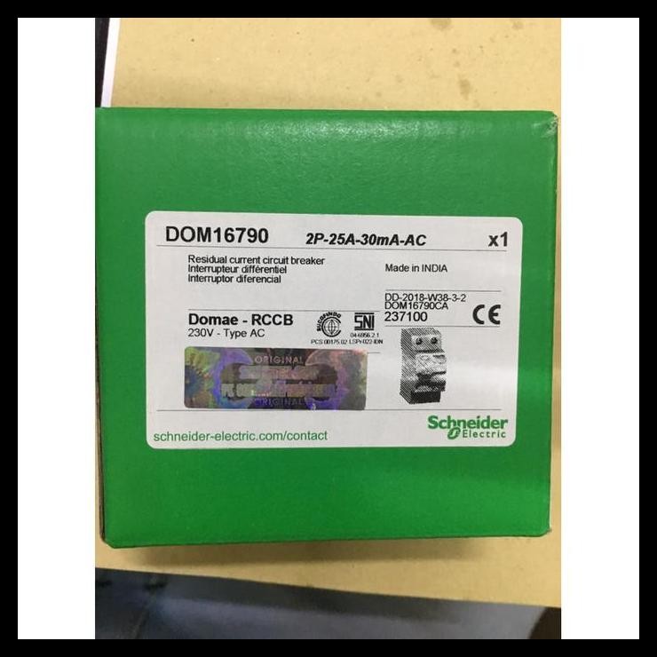 GRATIS ONGKIR RCCB DOMAE 1P+N 25A 30MA !!