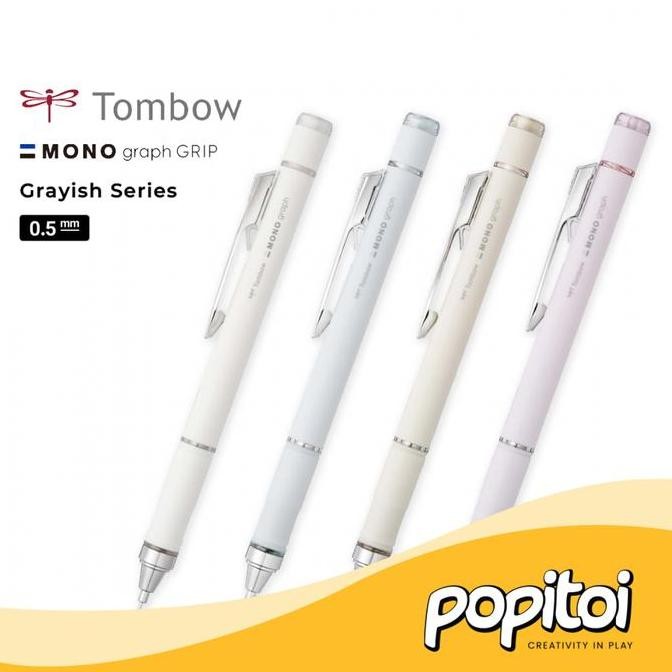 

Tombow Mono Graph Grip Grayish Series Mechanical Pencil 0.5 Mm Pensil Mekanik Cetek New Stok