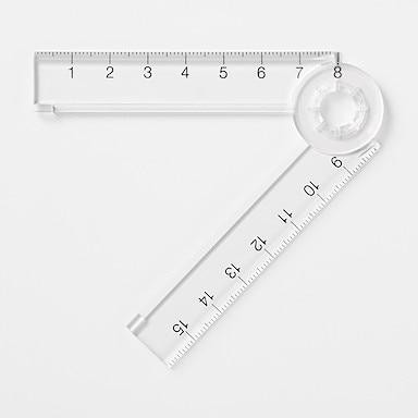 

Muji Double Ruler - Penggaris Tekuk New Stok