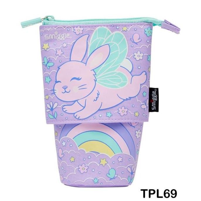 

2In1 Smiggle Standing And Slide Pouch Pencil Case Tempat Pensil Kain Anak Sekolah Dinosaur Movin Truck Astronot Unicorn Bunny Flower New Stok