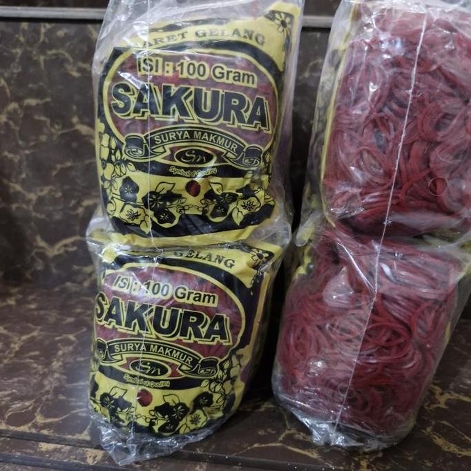 

Karet Merah Sakura Berat 1Kg Isi 10Pc New Stok