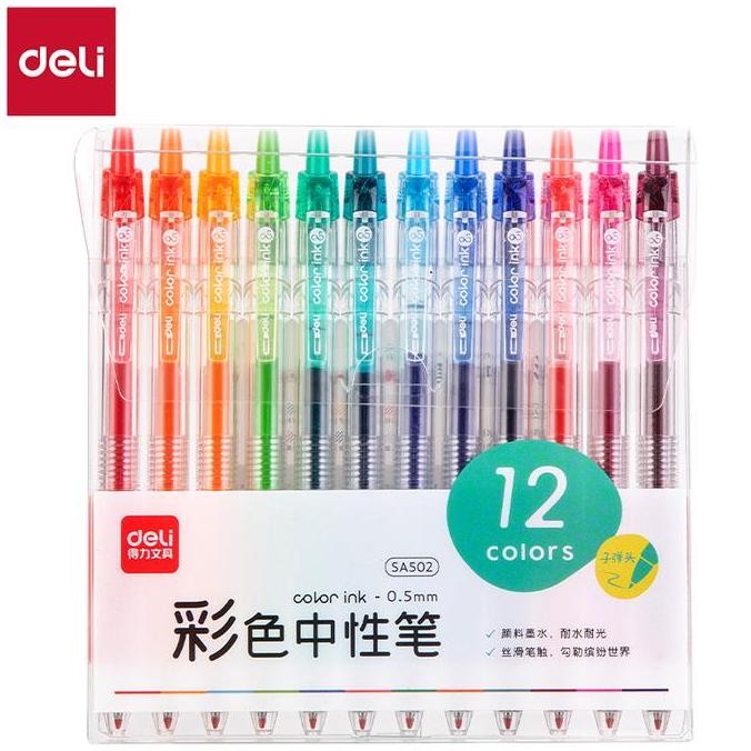

Deli Pulpen Gel / Gel Pen 12 Warna Sa50X New Stok