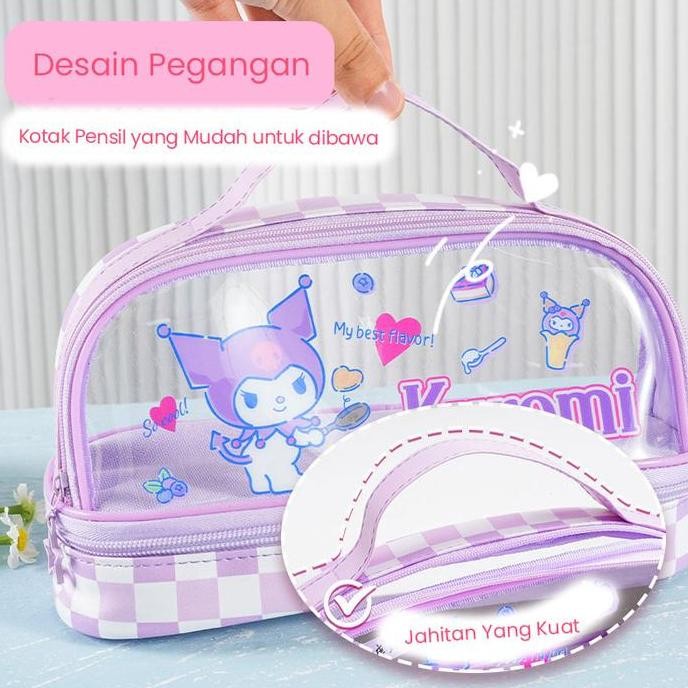 

Mimimoo Tempat Pensil Alat Tulis Transparan Karakter Sanrio New Stok