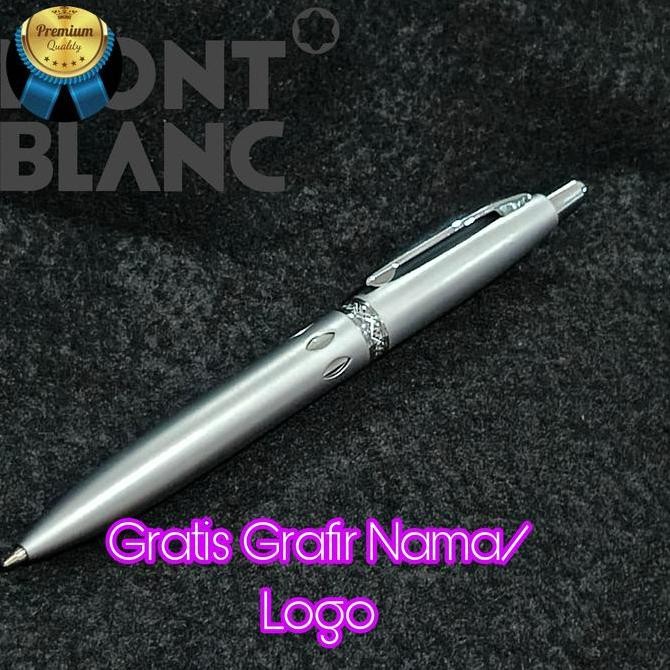

Pensil Mekanik Mewah Stainless Mblnc Gratis Grafir Nama/Logo New Stok