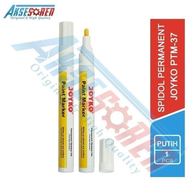 

Spidol Putih Round Tip Paint Joyko Ptm-37 [Permanen/1 Pcs] New Stok
