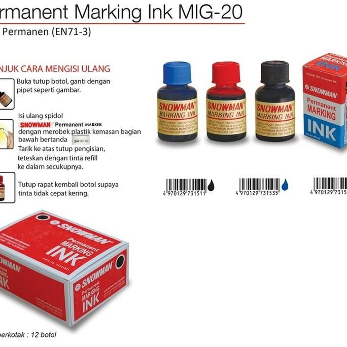 

TERBARU - tinta snowman permanen