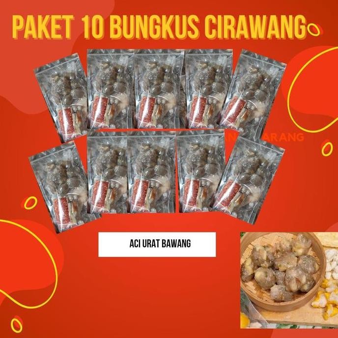 

Instant Hotpot 10BUNGKUS CIRAWANG (aci urat bawang) Makanan hotpot instan Food Seblak Pedas Halal Oakmoss Extract baso