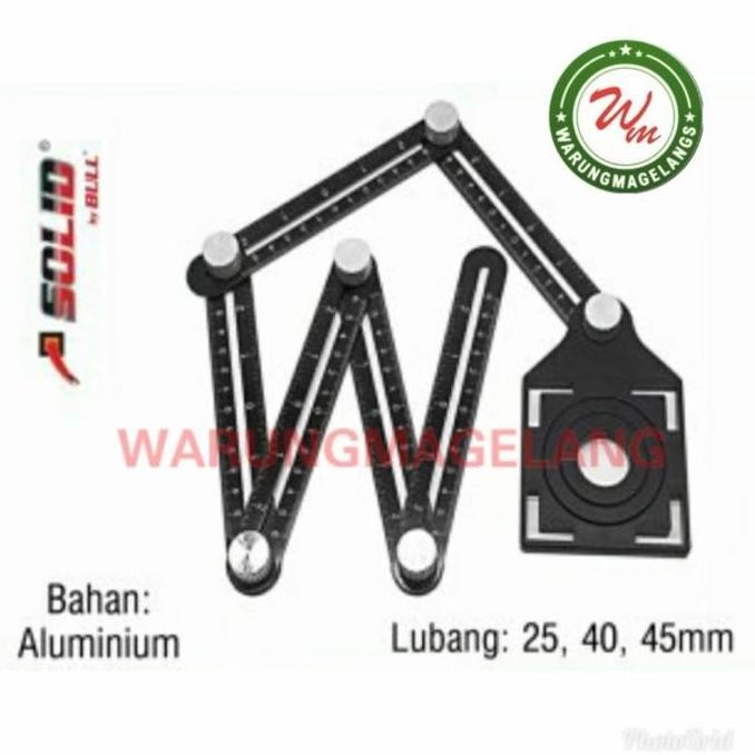 

Penggaris Siku Lipat Ukur 6 Sisi Angleizer Hole Sudut Angle Izer New Stok