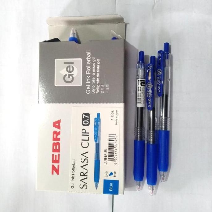 

Pulpen Zebra Sarasa 0,7 Biru / Bolpoint Zebra Sarasa 0,7 New Stok