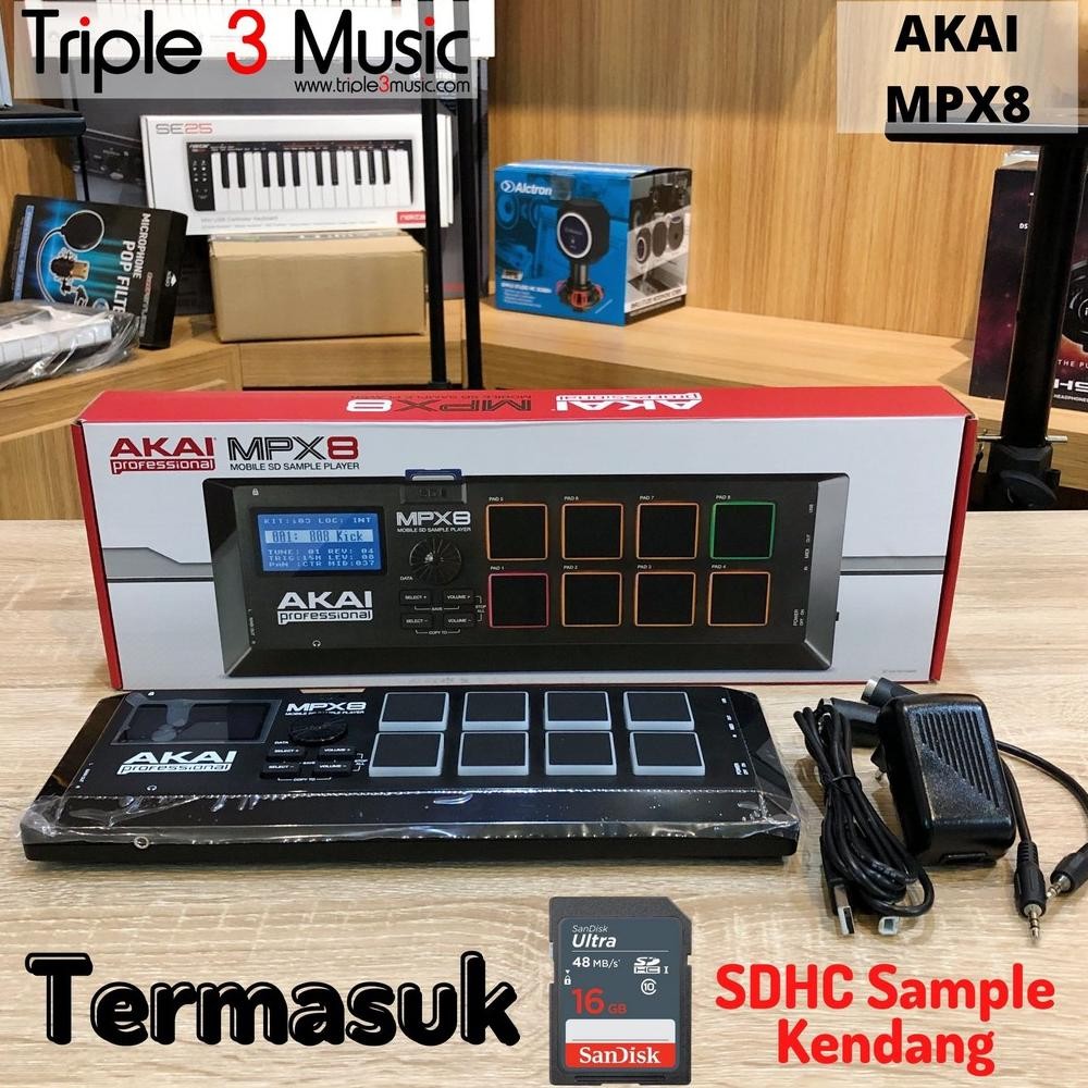 AKAI MPX8 MPX 8 Kendang Digital Sample pad player DiM
