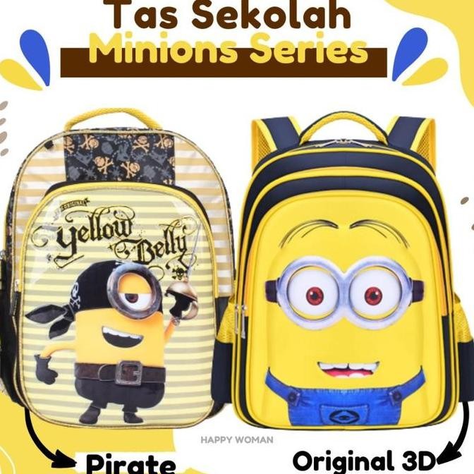 Tas Ransel Karakter Minion Minions Tas Sekolah Anak Minions Series