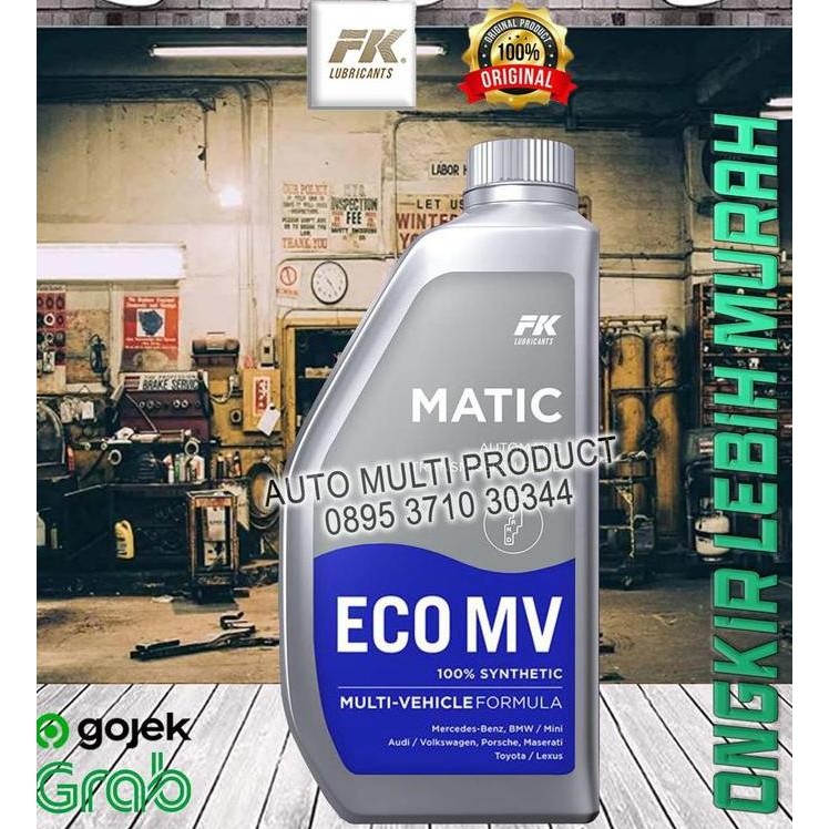 TERBARU - OLI, OIL FK, MOBIL, MATIC, TRANSMISION, ATF, ECO MV, 1 LITER