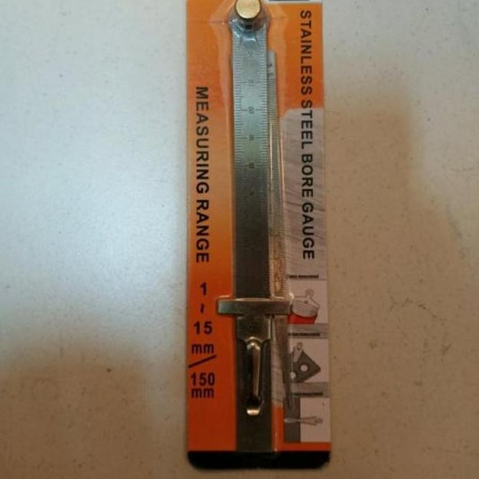 

Tapper Gauge + Mistar 15Cm 150Mm Penggaris Lancip Model Sk700S New Stok