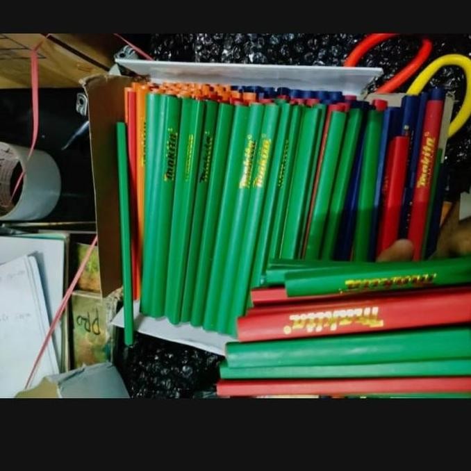 

1Gros Isi 144 Pensil Tukang Makita Gambar Bangunan Proyek Hitam Stationery New Stok