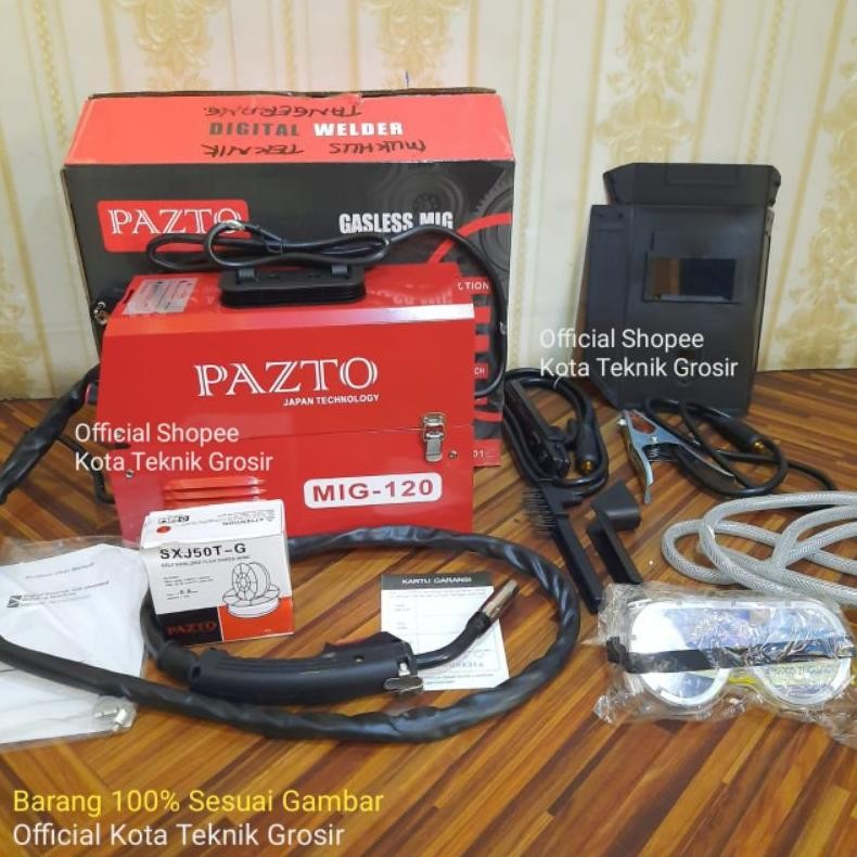 Mesin Travo Las MIG Redbo 120T CO2 Tanpa Gas+ Bonus Kawat Flux Travo Las Mig Redbo