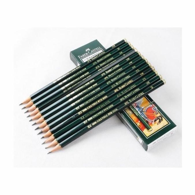 

Fabercastell Faber-Castell 9000 Graphite Pencils 2B 1Pack / 12 Pcs New Stok