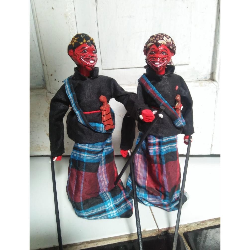 Wayang Golek Cepot Mini Hiasan Pajangan Tinggi 25 cm DiM