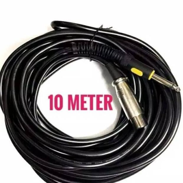 Kabel Microphone 10 Meter Siap Pakai - Colokan XLR Jack Canon Audio
