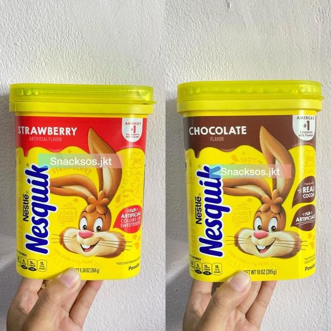 

NESTLE NESQUIK REAL CHOCOLATE POWDER / STRAWBERRY POWDER USA