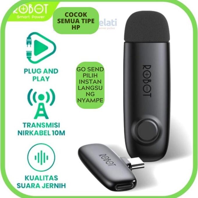 Robot RS20 Wireless Microphone Bluetooth Mic Connector