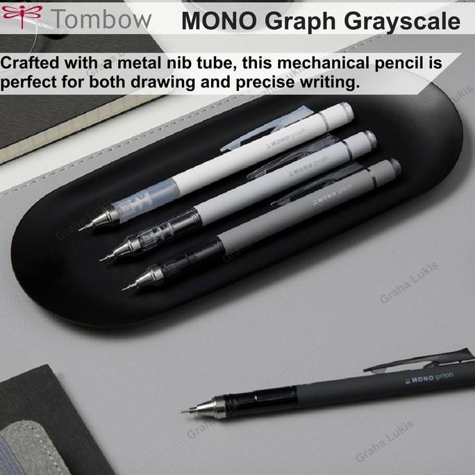 

Tombow Mono Graph Grayscale Mechanical Pencil 0.5Mm New Stok