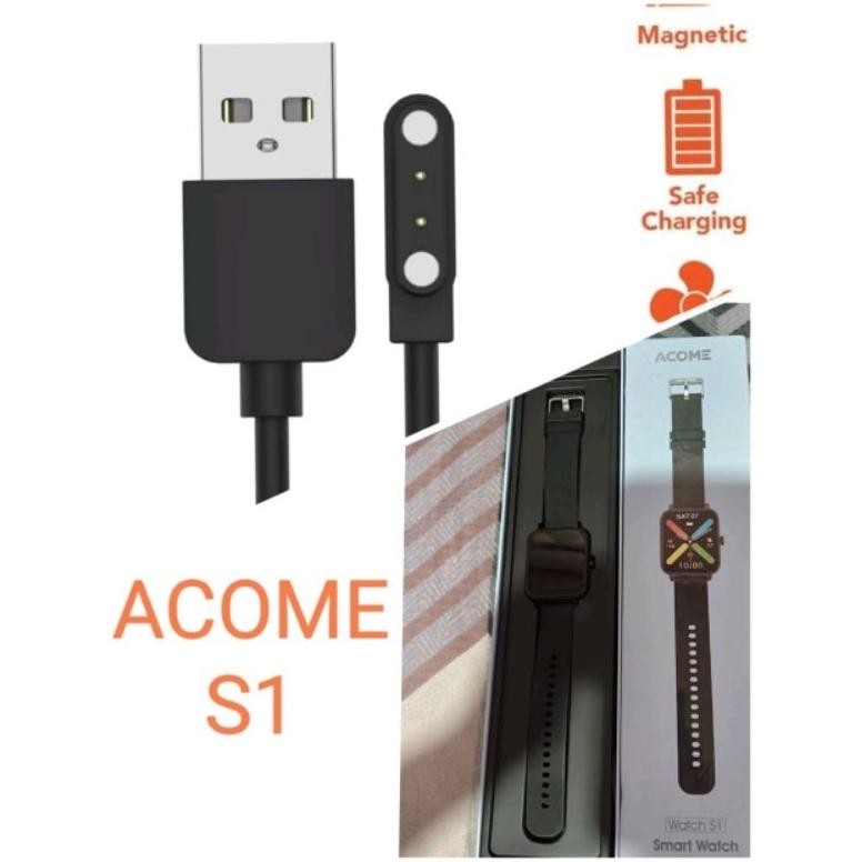 Acome C1 Smart Watch Kabel Charger Magnet Acome S1 S1 Plus C1 Magnetic 2 Pin DiM