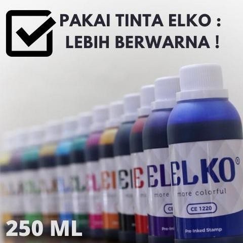 

Tinta Stempel Flash Trodat Otomatis Warna Violet 250Ml Elko Waterproof New Stok