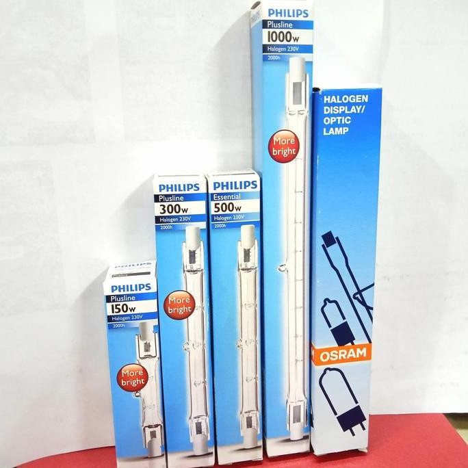 Lampu Halogen Philips 150W/300W/500W/1000W Osram 220V
