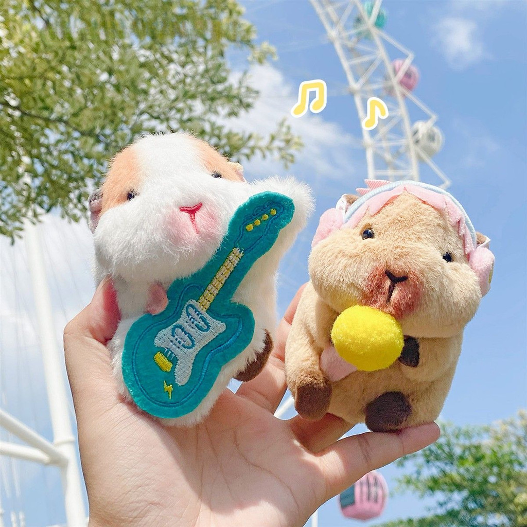 Boneka Gantung Guinea Pig Plush Lembut Lucu Baru untuk Menghilangkan Stres