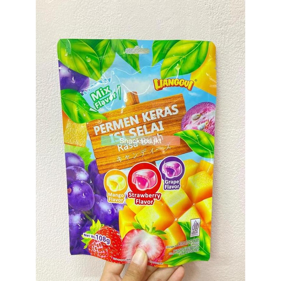 

LIANGGUI HARD CANDY PERMEN KERAS ISI SELAI BUAH MIX FLAVOUR