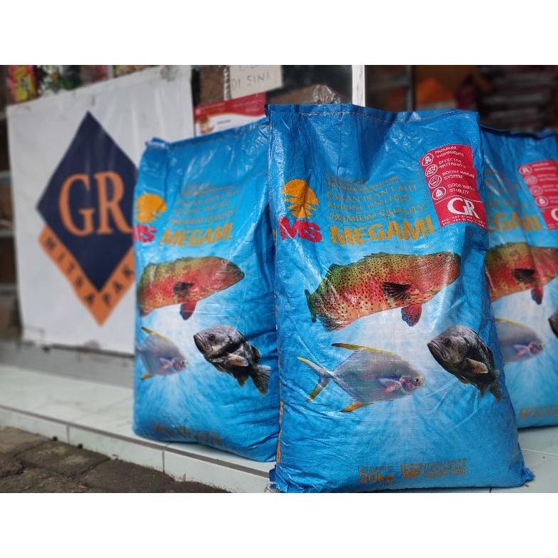 Ct_C1077 Repack 1Kg Megami Gr Makanan Pakan Pelet Tenggelam Ikan Koi Koki Komet Chana Lohan Arwana M