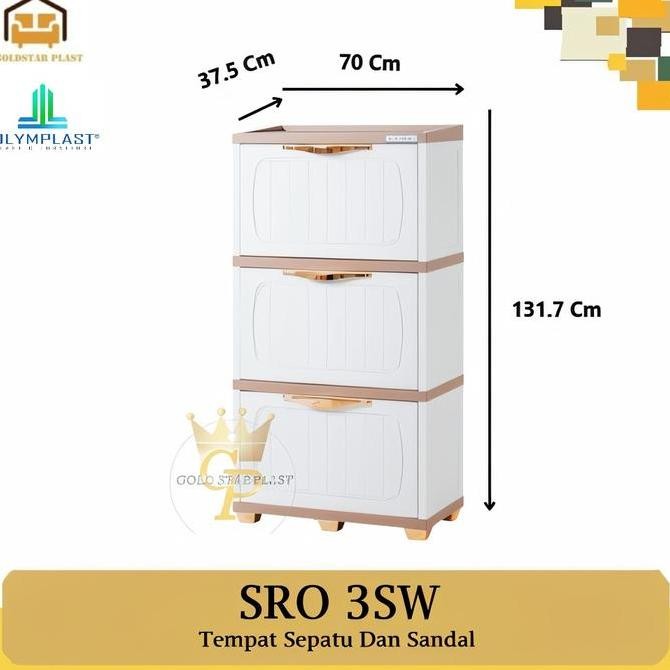 Lemari Sepatu / Rak Sepatu Plastik Olymplast SRO Series