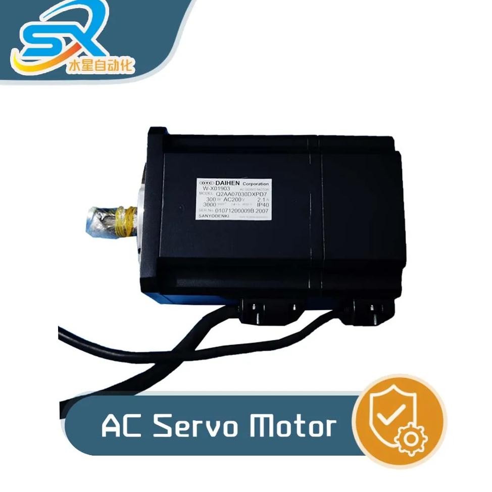Hot selling SANYO DENKI AC Servo Motor Q2AA07030DXPD7 300w Good condition Works Well Please inquire 