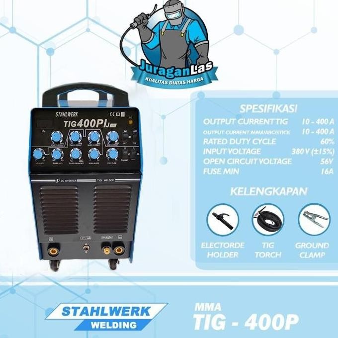 ready  Mesin las DC TIG / Argon merk Stahlwerk TIG-400 P