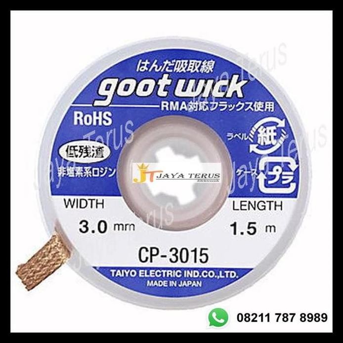 ready  Solder wick/ Solder Goot/ Solder wick goot/Pembersih timah/ Pita timah