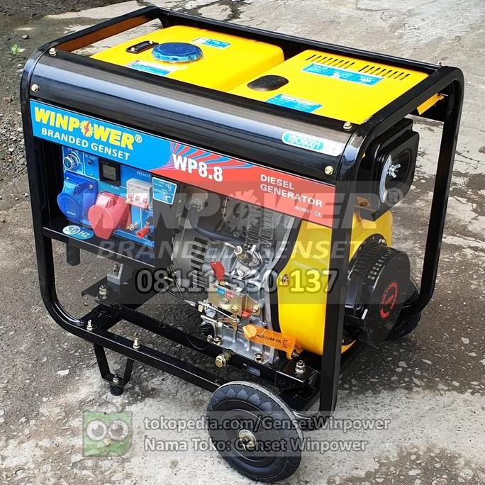 ready  Genset Diesel Winpower 6500 Watt / 7 KVA Max - Generator Rumah Solar