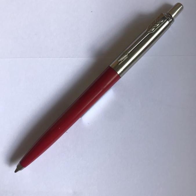 

Pulpen Parker Jotter Spc Ballpoint Merah Crome Trime ( Klip Silver ) New Stok
