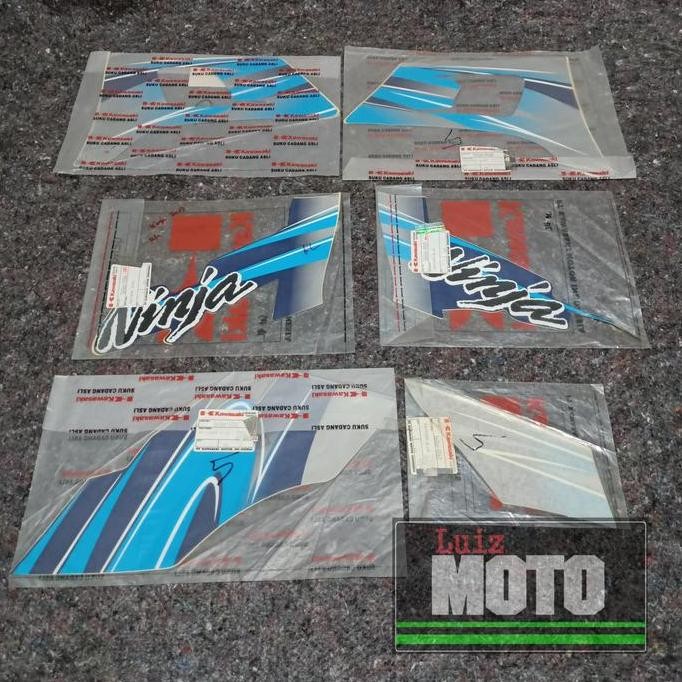 Stiker ninja kiss 2003 Biru original