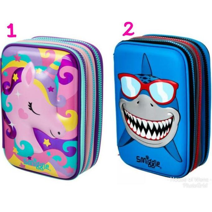 

Smiggle Fab Triple Up Hardtop Pencil Case - Tempat Pensil Smiggle New Stok
