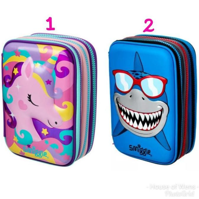 

Smiggle Hip Hardtop Triple Up Pencil Case - Tempat Pensil Smiggle New Stok